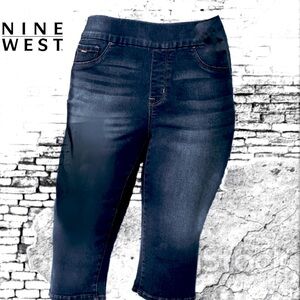 Nine West Womens Heidi Pull-On Skimmer Yoga Stretch Jeans